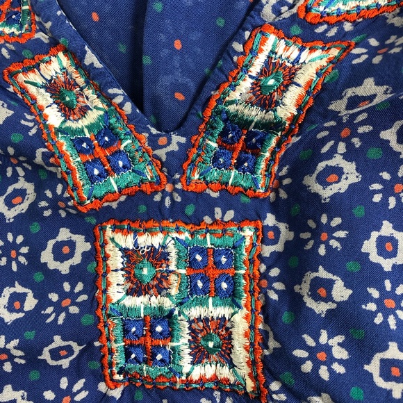 Irving & Fine for Lucky Brand Embroidered Dress M - Picture 3 of 8